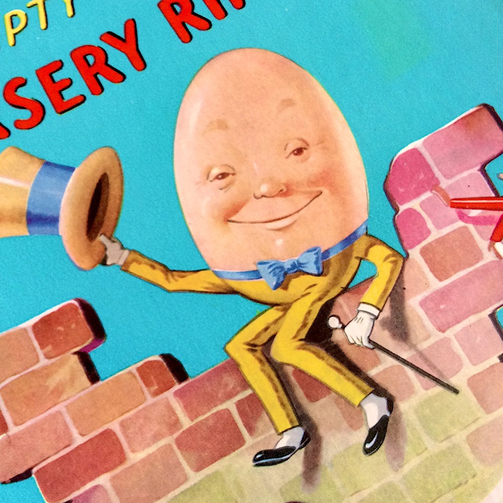 Vintage Humpty Dumpty Nursery Rhymes Book
